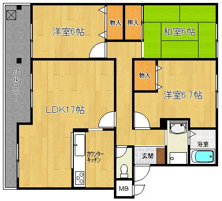 竹の台ネリキの間取り