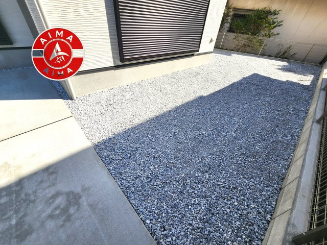 糸島市前原南2丁目第1-1棟(1号棟)　の庭|お庭で自由な時間を過ごせます。