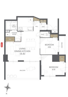 【間取り】プレミアムコート与儀パークヒルズ 