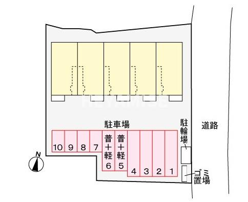 ルミエール　エヴァンの区画図