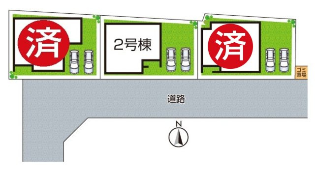 ●29(土)30(日)現地案内可能！　奈良市杏町　ラスト1邸の区画図|全3区画