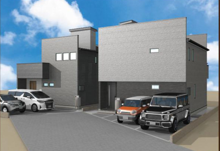 【仲介手数料無料】所沢市山口全２棟Ａ号棟　所沢市の新築住宅なら西武ハウジングの外観パース