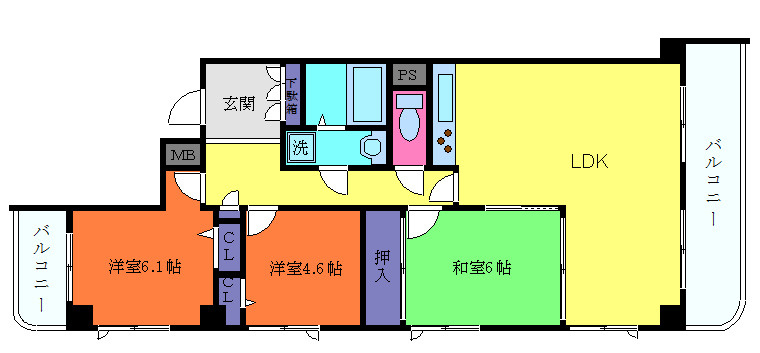 ルミエール六甲の間取り