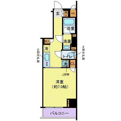ディアレイシャス港区海岸の間取り