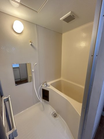 小型犬or猫ペット飼育可、洞峰公園近く：二の宮ハイツの浴室|シャワーと鏡取替済みです