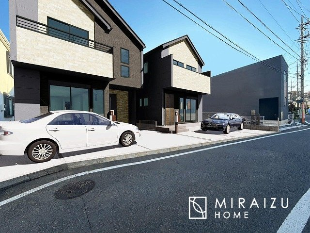 【完成予想図】 | 前面道路☆運転が不安な方も安心な前面道路、きちんと幅員のある道路は女性にも安心です。整備されている道路は気持ちも良いですね♪