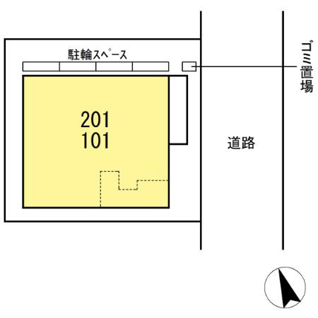 ソラーナ国分寺Ⅱの区画図