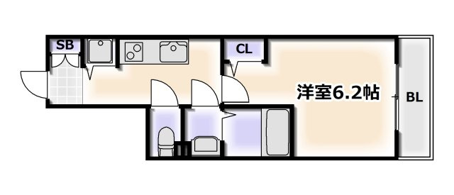 【間取り】 | エスリード難波ザ・ブライト