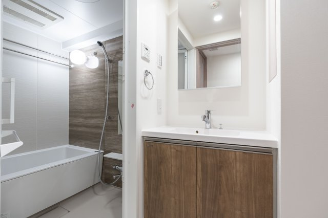 リビオメゾン木場の洗面所|コンパクトで使いやすい洗面所