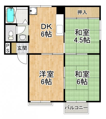 【間取り】 | ハイツ林