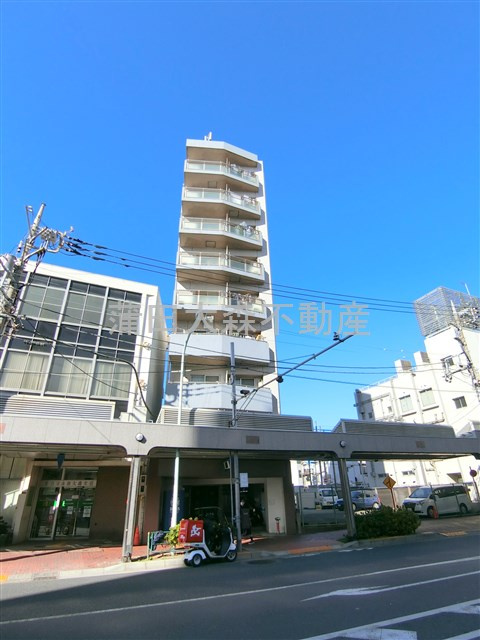 ジュエル大森山王の外観|2005年1月築　RC鉄筋コンクリート造地上9階建て総戸数36戸の分譲賃貸マンション　JR京浜東北線大森駅から池上通りの商店街！ニトリやメガドン・キホーテ、スーパーを通る道のりで夜道や利便性も◎