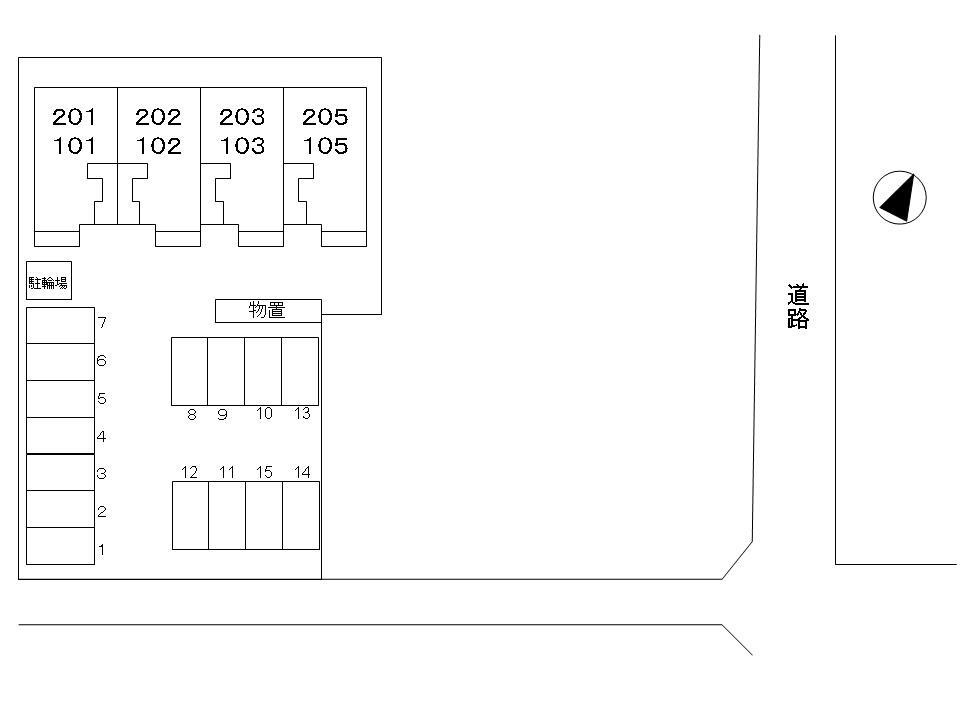 ヴィラ・クレメントの区画図