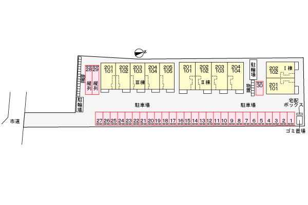ミニョン　ルーク・ネオ　Ⅰの区画図