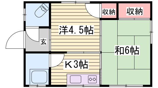 野里中町平屋の間取り