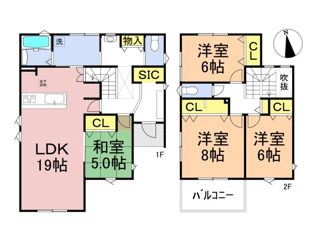 タマタウン　瑞穂市本田（本田小Ⅱ）　全3区画分譲の間取り|■3号棟　■ヤマダ不動産　株式会社リライフ　
■夢のマイホーム購入をフルサポートします！