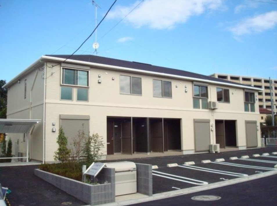 稲城市矢野口のアパートの外観