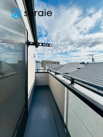 所沢市美原町　新築戸建のバルコニー|令和7年12月9日撮影。