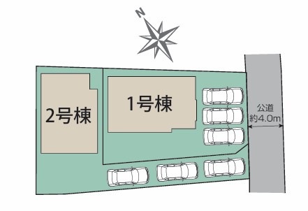 【区画図】 | 秦野市弥生町　全2棟　小田急線「渋沢駅」徒歩16分