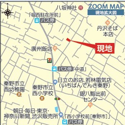 【地図】 | 秦野市弥生町　全2棟　小田急線「渋沢駅」徒歩16分