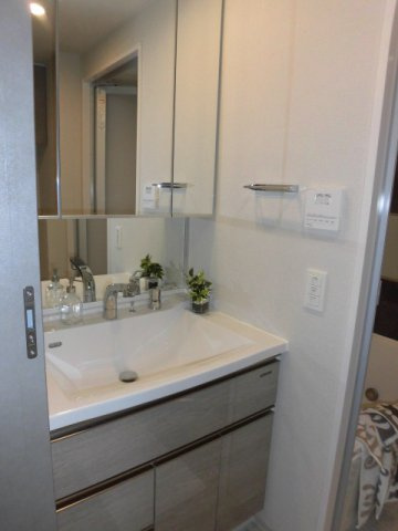 大阪市中央区瓦屋町２丁目の賃貸マンションの洗面所