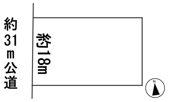 ６６２１３　岐阜市薮田東一丁目土地の区画図