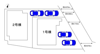 【区画図】 | 深井水池町　新築分譲住宅　全２区画