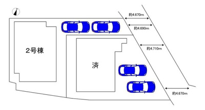 【区画図】 | 深井水池町　新築分譲住宅　全２区画