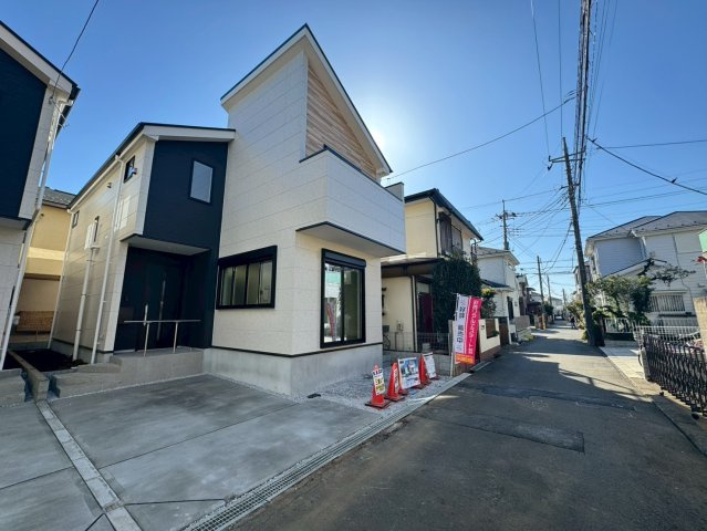所沢市北中新築戸建　2号棟の前面道路含む現地写真|現在建築中！2026年1月撮影