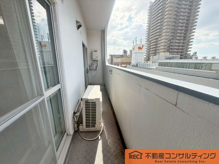 第1サン六甲道ハイツのバルコニー