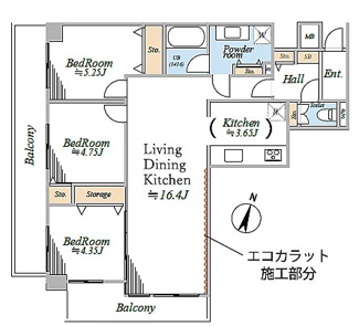【間取り】 | ライオンズシティ川口