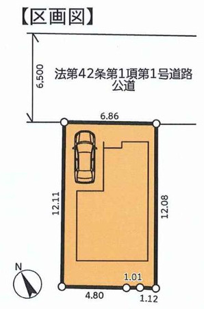 戸塚区南舞岡4丁目 新築戸建 3780万円の区画図