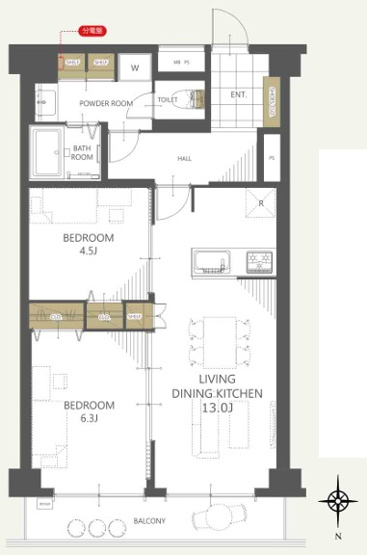 【間取り】 | S52127-ﾁｻﾝﾏﾝｼｮﾝ一乗寺