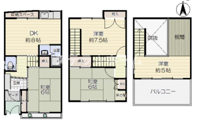清水3 中古戸建の間取り