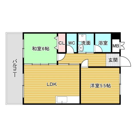 宏栄ハイツの間取り