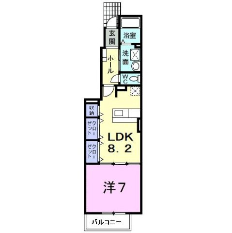 クラールの間取り