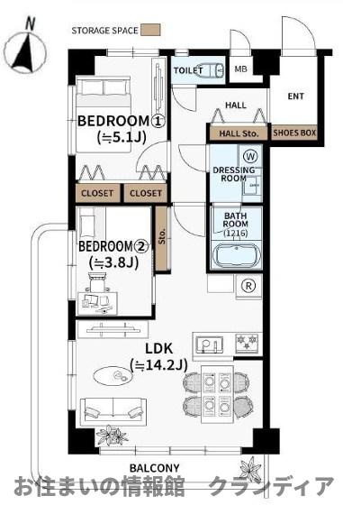 秀和日暮里レジデンスの間取り|ドキドキの新生活も、安心してスタート。ぴったりの住まいを見つけませんか？クランディアが一緒に住まい選びをサポートします‼　まずは、お気軽にお問合せください　＃クランディア