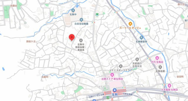羽衣園の地図