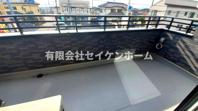深谷市田中　新築住宅（注文住宅メーカ－施工）のバルコニー