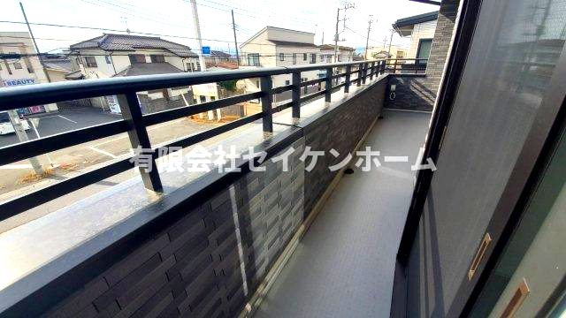 深谷市田中　新築住宅（注文住宅メーカ－施工）のバルコニー