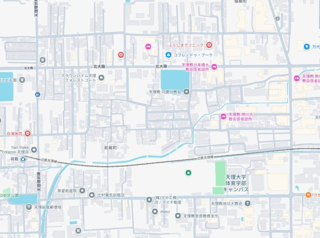●5(土)6(日)現地説明会！　天理市前栽町　ラスト1邸の地図