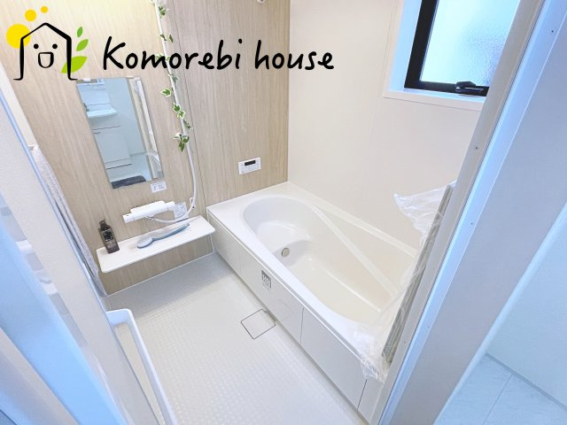 上尾本町　新築一戸建て　リーブルガーデ　01の浴室|ゆったり過ごせるお風呂です