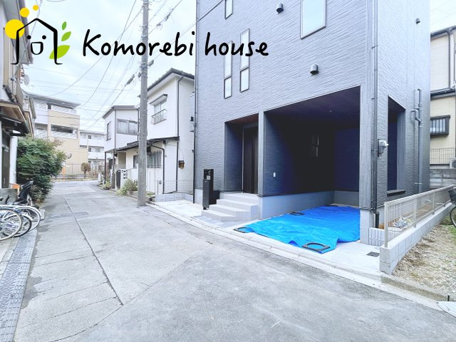 上尾本町　新築一戸建て　リーブルガーデ　01の前面道路含む現地写真|前面道路含む現地写真です
