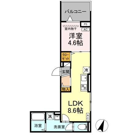 【間取り】 | DROOM万町Ⅱ