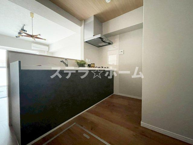 城北ハイツ　一号棟のキッチン|コンパクトなキッチンで掃除もラクラク