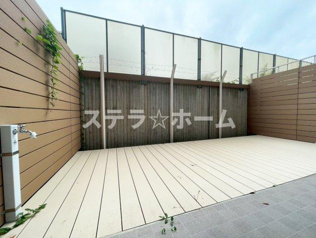 城北ハイツ　一号棟のバルコニー|落ち着いた時間を過ごせるバルコニーです