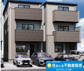 福岡市西区小戸６期　2号棟の外観パース