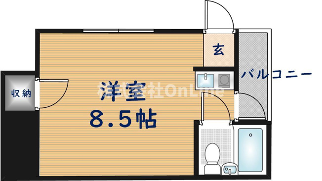 【間取り】 | ハイツ小若江