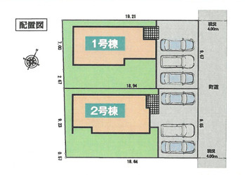 【比企郡嵐山町むさし台3丁目2号棟 区画図】