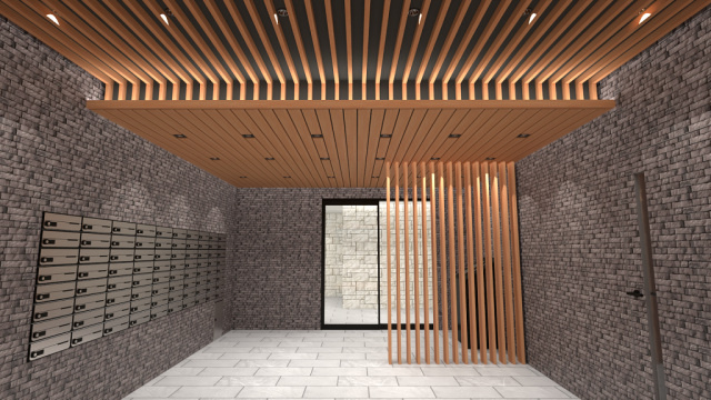 仮称）フォレスタ岡山医大前のエントランス