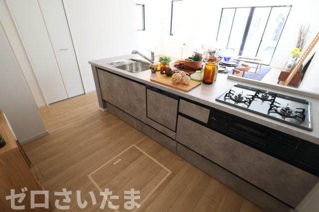 《仲介手数料無料》志木市中宗岡５丁目22-31新築一戸建てKEIAI GRACEのキッチン